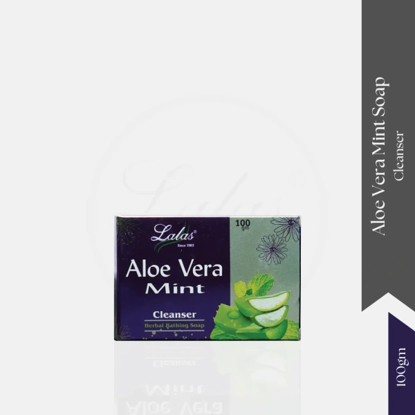 LALA DAWASAZ PVT LTD Aloevera Mint Soap - Lalas - 100Gm