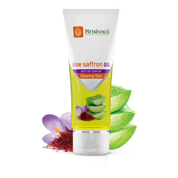 KRISHNA PHARMACY Aloe Saffron Gel - Krishna - 100GM