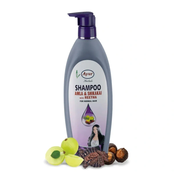 AYUR Ayur Amla Shikakai Shampoo - Ayur - 500Ml