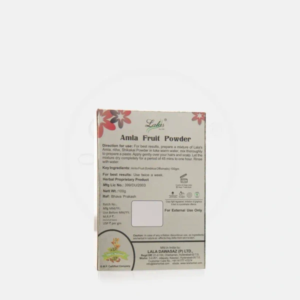 LALA DAWASAZ PVT LTD Amla Powder - Lalas - 100Gm