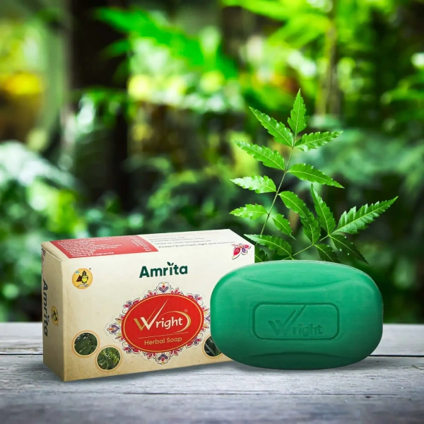 AMRITA DRUGS  Wright Herbal Soap - Amrita - 75Gm