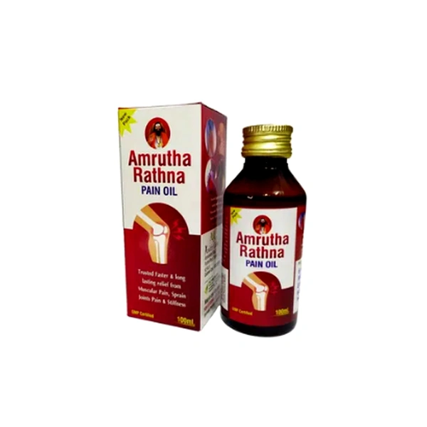 A&J HEALTH CARE Amrutha Rathna Pain Oil -A&J - 100Ml