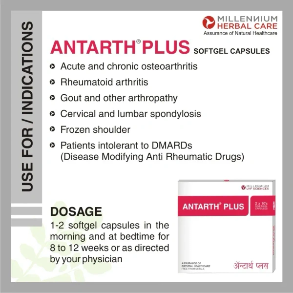 MILLENIUM HERBALS Antarth Plus Sg Capsule - Millennium - 10Capsules