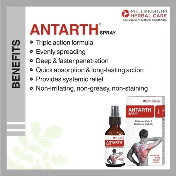 MILLENNIUM HERBALS Antarth Spray - Millennium - 50ml