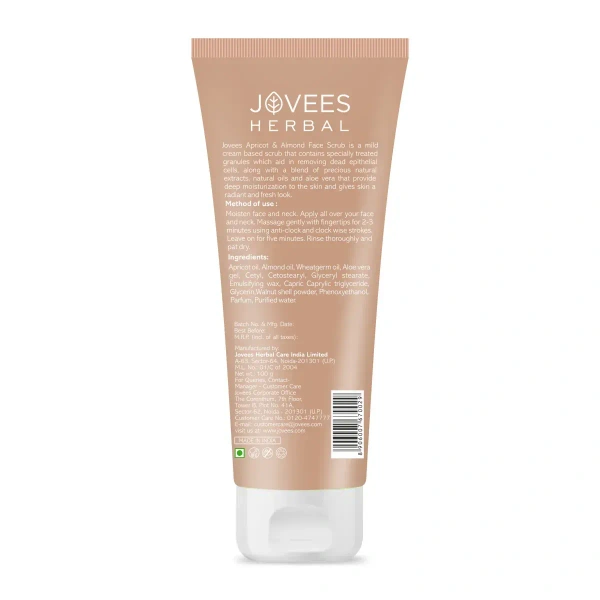 JOVEES HERBAL CARE Apricot & Almond Face Scrub - Jovees - 100g