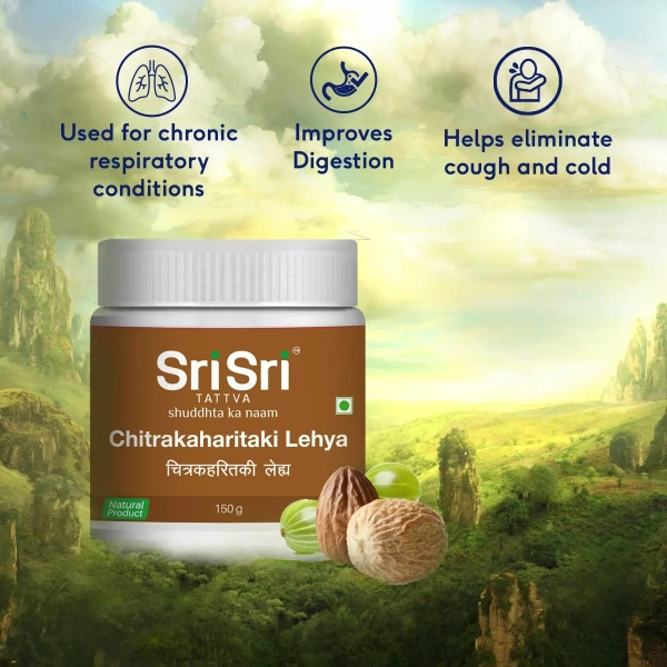 SRI SRI AYURVEDA Chitrakaharitaki Lehya - Sri Sri - 150G