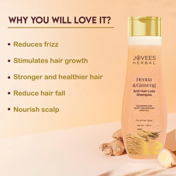 JOVEES HERBAL CARE Ginseng Anti Hair Loss Shampoo - Jovees - 150ml