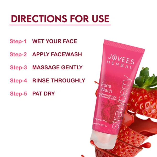 JOVEES HERBAL CARE Strawberry Face Wash - Jovees - 50ml