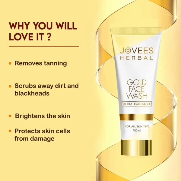 JOVEES HERBAL CARE Ultra Radiance Gold Face Wash - Jovees - 100ml