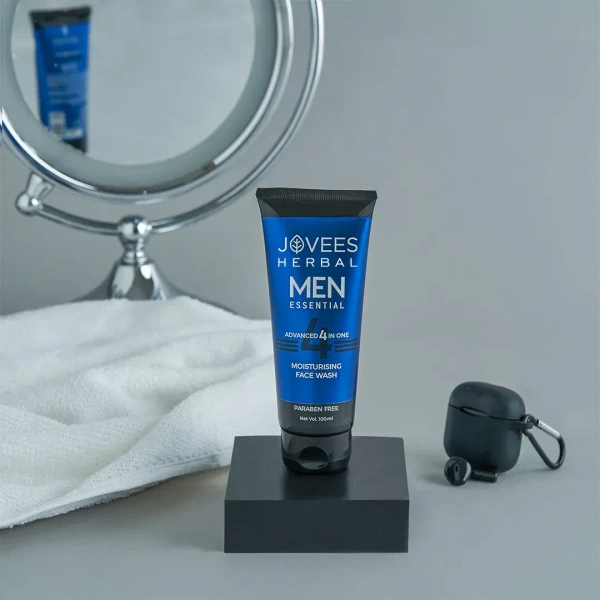 JOVEES HERBAL CARE Men's Essential Advanced 4 in 1 Moisturizing Face Wash - Jovees - 100ml