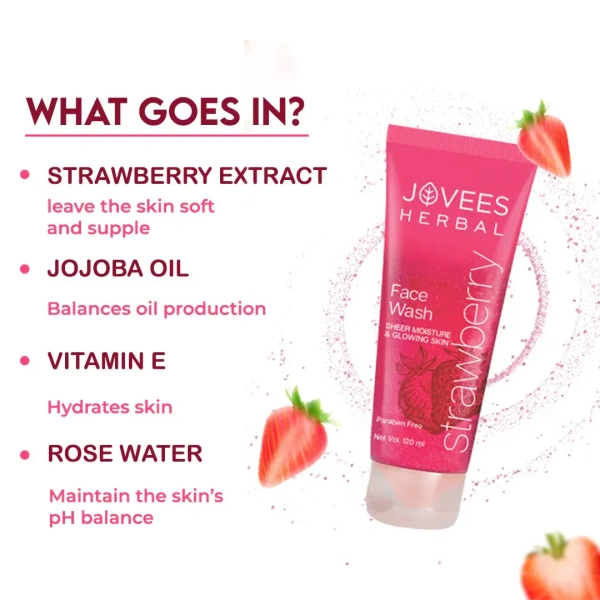 JOVEES HERBAL CARE Strawberry Face Wash - Jovees - 50ml