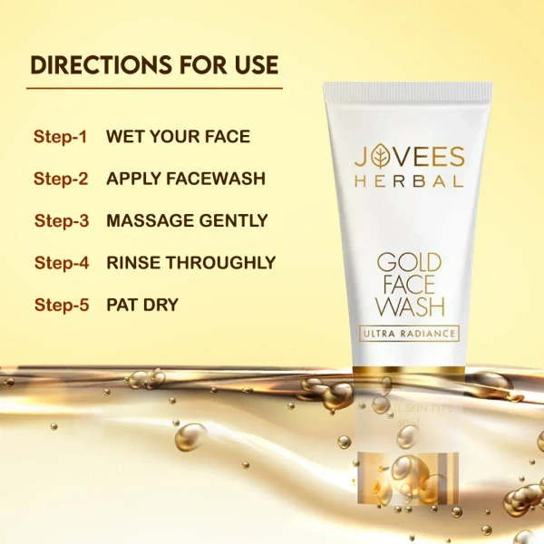 JOVEES HERBAL CARE Ultra Radiance Gold Face Wash - Jovees - 100ml