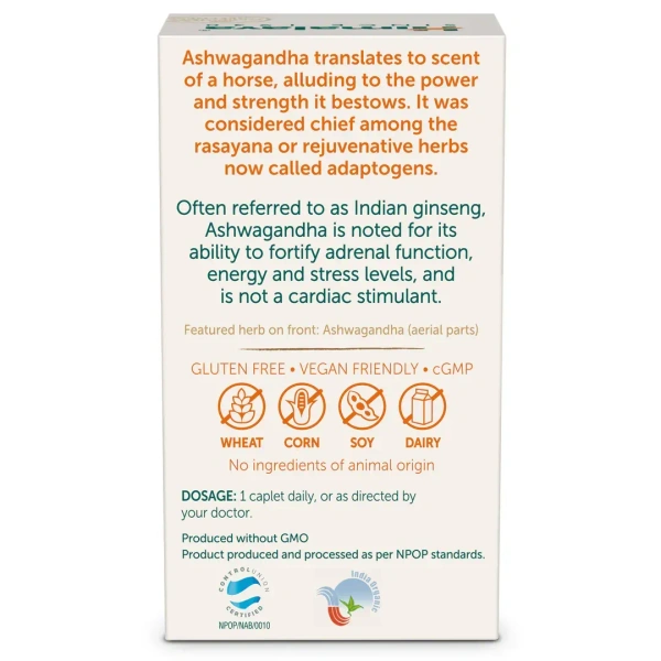 HIMALAYA DRUGS Organic Ashwagandha - Himalaya - 60Tablet