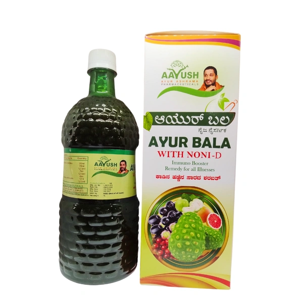 AYUR ASHRAMA PHARMACEUTICALS Ayur Bala (With Noni-D) - Ayur Ashram - 1L