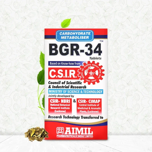 AIMIL PHARMACEUTICAL Bgr-34 Tablets - Aimil  - 100 Tablet