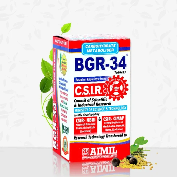 AIMIL PHARMACEUTICAL Bgr-34 Tablets - Aimil  - 100 Tablet