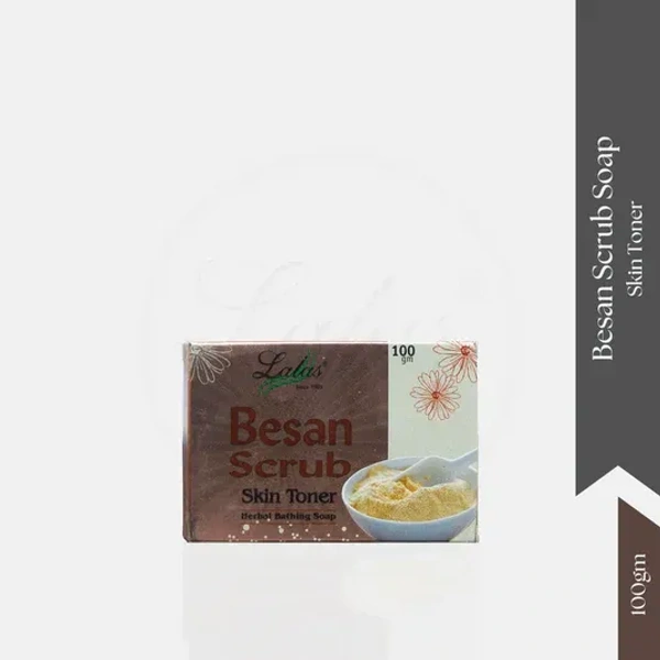 LALA DAWASAZ PVT LTD Besan Scrub Soap - Lalas - 100Gm