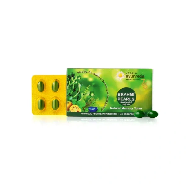 Kerala Ayurveda Brahmi Pearls Capsule - Kerala  - 40Capsules