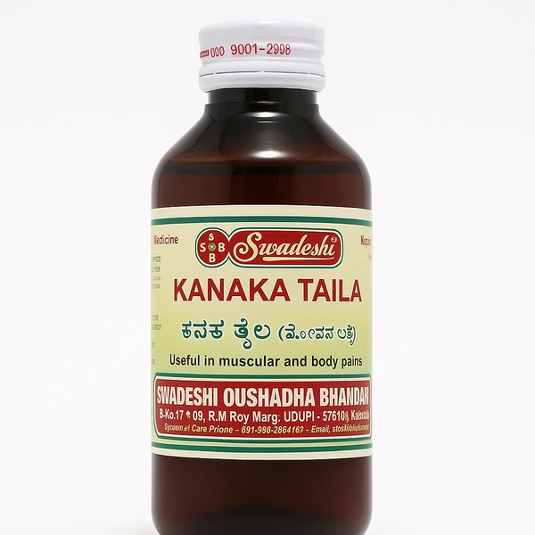Swadeshi Ayurveda Kanaka Taila | Herbal Oil | 200ml - 200ml