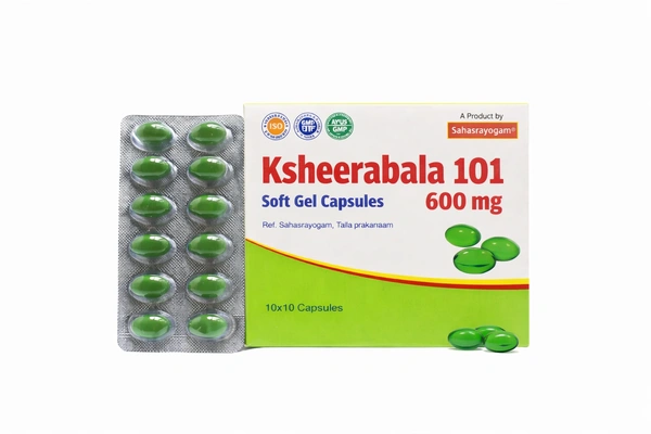 SAHASRAYOGAM Ksheerabala 101 600Mg Sahasra yogam - 100Capsule