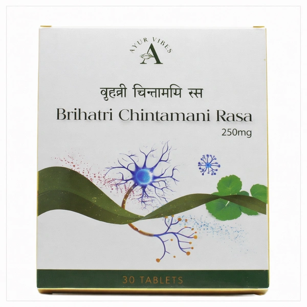 AYUR VIBES Brihatri Chintamani Rasa 250Mg - Ayur Vibes - 30 Tab