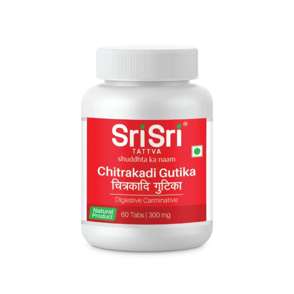 SRI SRI AYURVEDA Chitrakadi Gutika - Sri Sri - 60 Tablets
