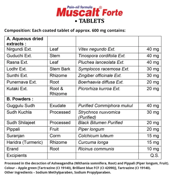 AIMIL PHARMACEUTICAL Muscalt Forte Tablets - Aimil  - 30 Tablet