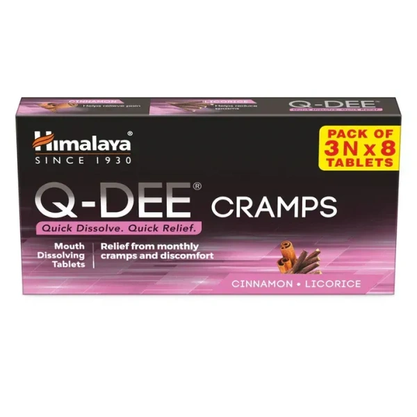 HIMALAYA DRUGS Q-Dee Cramps Tablet - Himalaya - 8Tablet
