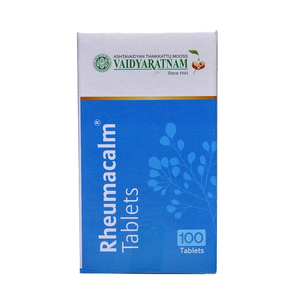 VAIDYARATHNAM Rheumacalm Tablet - Vaidyaratnam - 10 Tablets