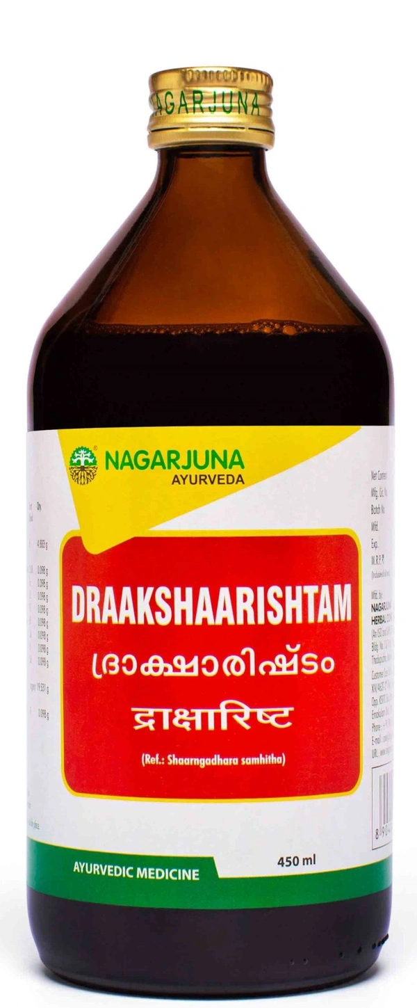 NAGARJUNA  Draakshaarishtam - Nagarjuna - 450ml