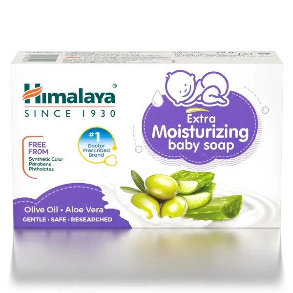 HIMALAYA DRUGS Baby Extra Moisturizing Soap - Himalaya - 125g
