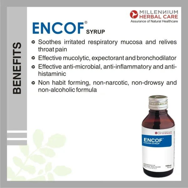 MILLENNIUM HERBALS Encof Syrup - Millennium - 100ml