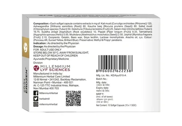MILLENNIUM HERBALS Erozen Capsule - Millennium - 10Capsules
