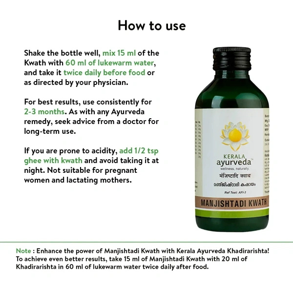 Kerala Ayurveda Manjishtadi Kwatha - Kerala - 200ml