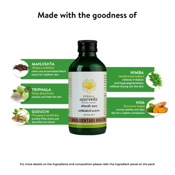 Kerala Ayurveda Manjishtadi Kwatha - Kerala - 200ml