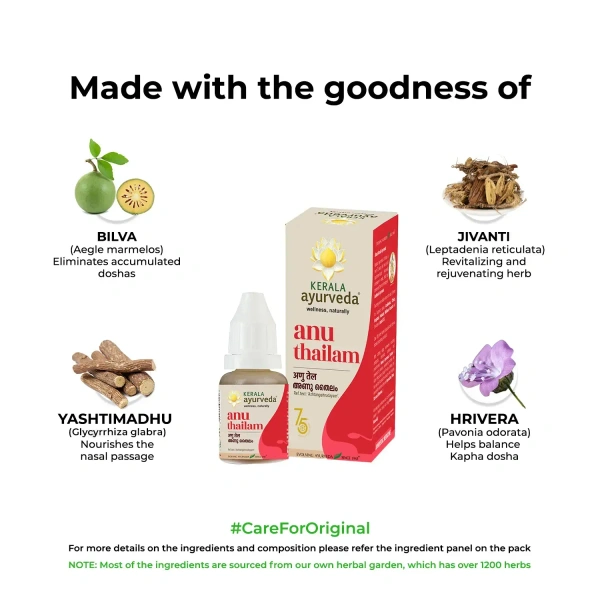 Kerala Ayurveda Anu Taila - Kerala  - 30ml