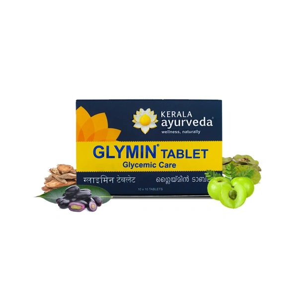  Kerala Ayurveda Glymin Tablets - Kerala  - 100Tablets