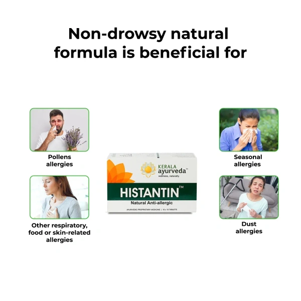 Kerala Ayurveda Histantin Tablets - Kerala  - 100Tablets