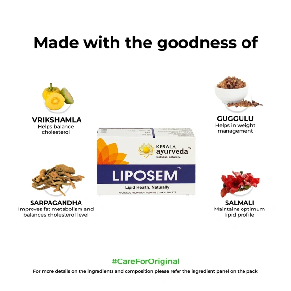 KAPLKerala Ayurveda Liposem Tablets - Kerala - 100Tablets