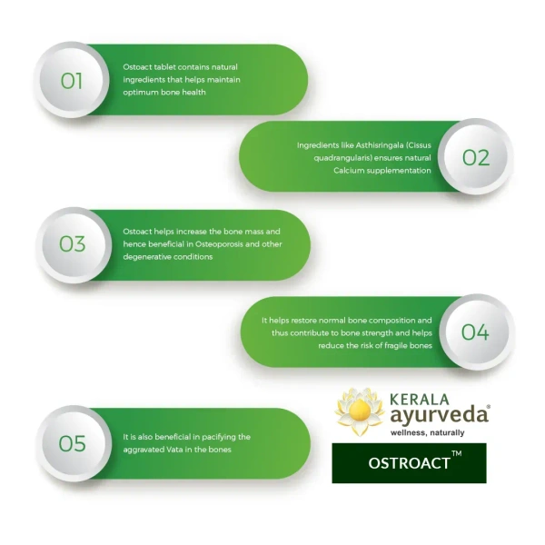 Kerala Ayurveda Ostoact Tablet - Kerala - 100Tablets