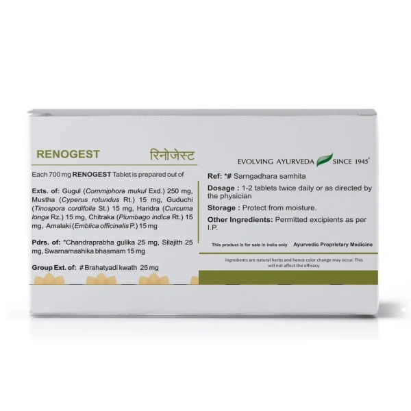 Kerala Ayurveda Renogest Tablets - Kerala  - 10Tablets