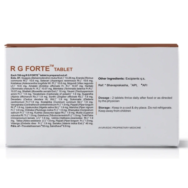 Kerala Ayurveda Rg Forte Tablets - Kerala  - 10Tablets