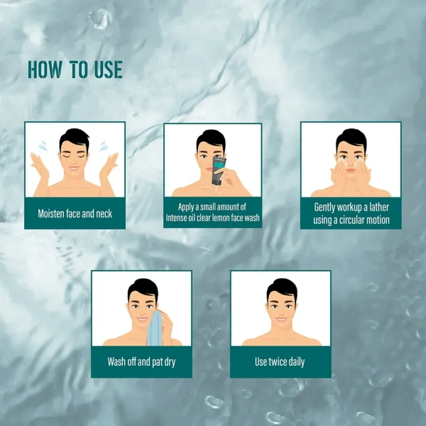 HIMALAYA PHARMACY Men Intense Oil Clear Lemon Face Wash - Himalaya - 100ml
