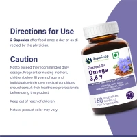 SRI SRI AYURVEDA Flaxseed Oil Capsules Omega - Sri Sri - 60 Capsules