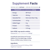 SRI SRI AYURVEDA Flaxseed Oil Capsules Omega - Sri Sri - 60 Capsules