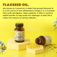 ORGANIC INDIA Flaxseed Oil Capsule - Organic - 60Capsule