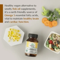 ORGANIC INDIA Flaxseed Oil Capsule - Organic - 60Capsule