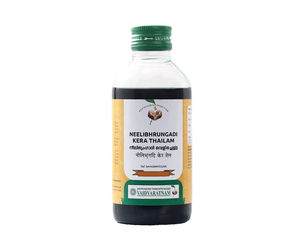 VAIDYARATHNAM Neelibhrungadi Kera Tail - Vaidyaratnam - 200Ml