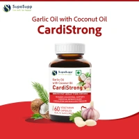 SRI SRI AYURVEDA Cardi Strong (Garlic Oil With Coconut Oil) - Sri Sri - 60 Capsules