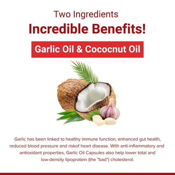 SRI SRI AYURVEDA Cardi Strong (Garlic Oil With Coconut Oil) - Sri Sri - 60 Capsules